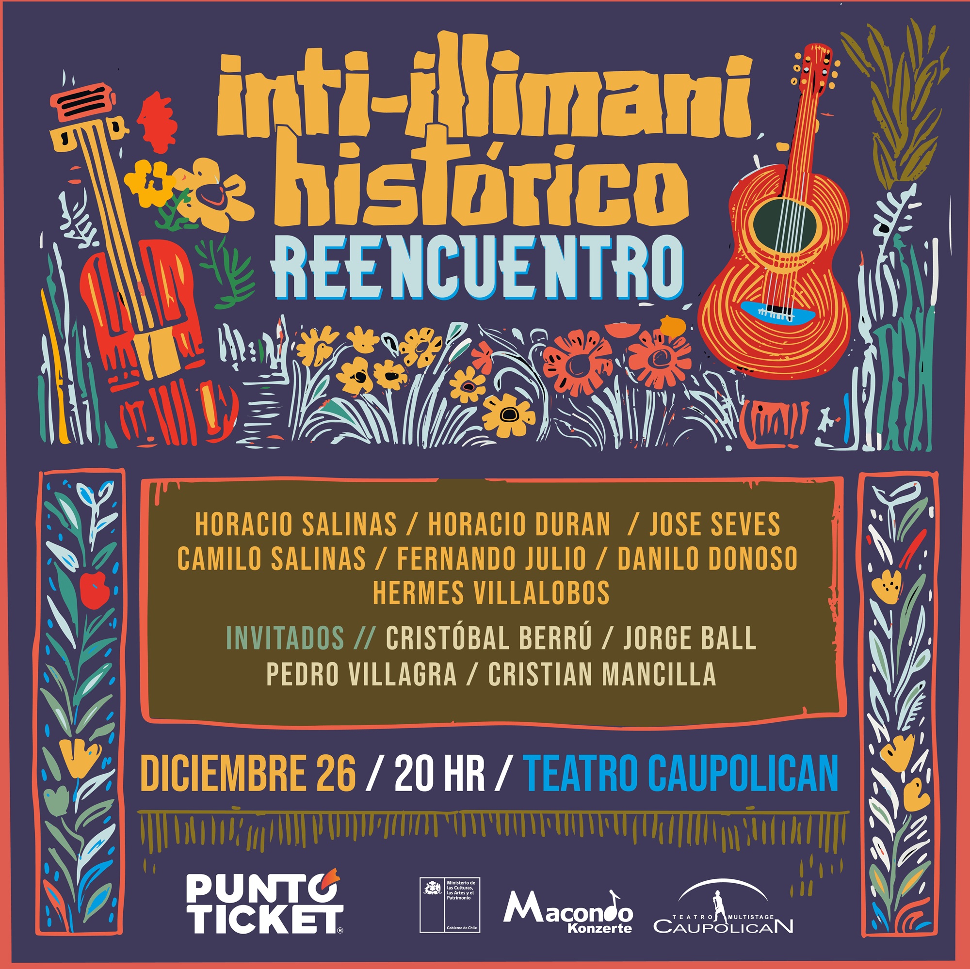 Reencuentro: Inti-Illimani Histórico se reunirá con emblemáticos músicos en vivo